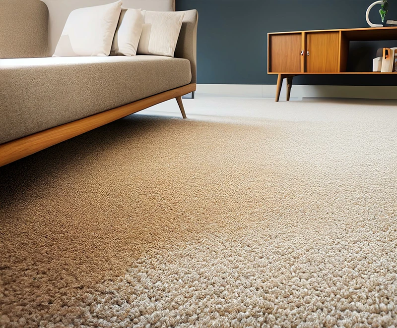 carpeted flooring in living room